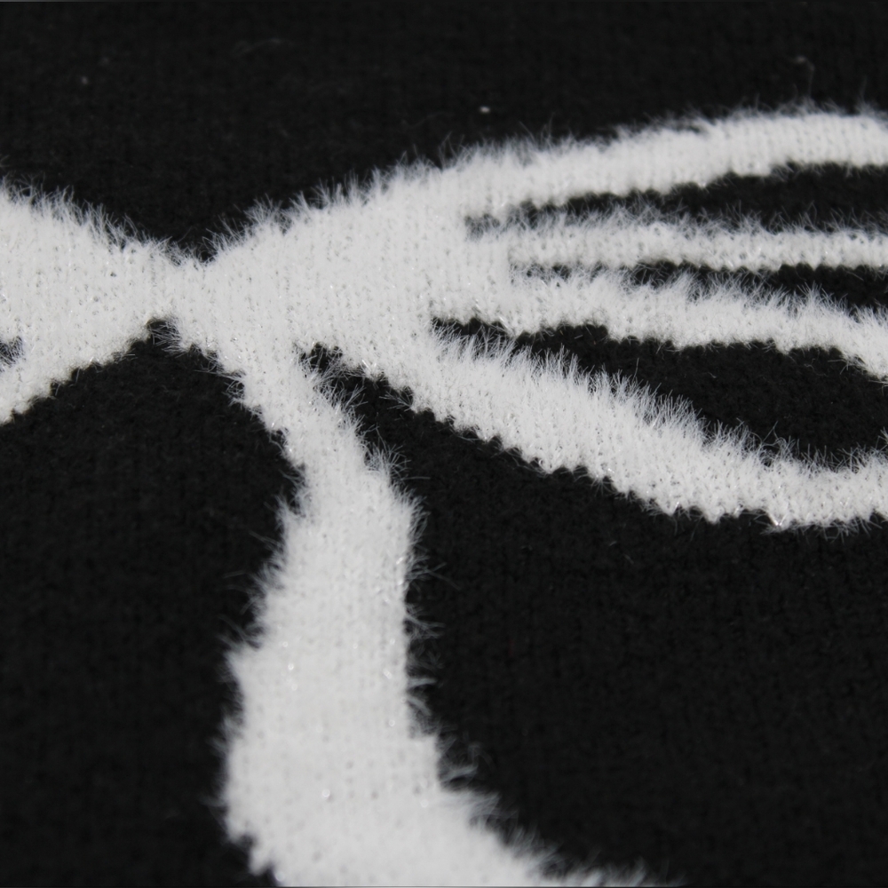 SO Black Bow Cropped Sweater – Juniors S - Picture 5 of 8